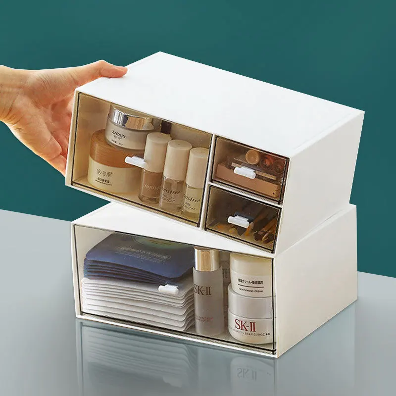 3/4 Layers Desktop Acrylic Transparent Storage Box Skincare Cosmetics  Shelving Snacks Bag Hand Office Water Cup Organizer Box - Storage Boxes &  Bins - AliExpress