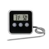 Digital Food Thermometer Probe BBQ Meat Water Oil Cooking Temperature Alarm Timer Kitchen Grill Oven Tester 2