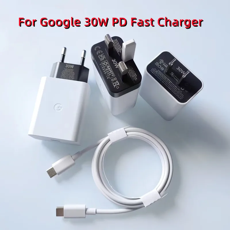 Google Pixel 8 USB c-type cケーブル,電源アダプター,eu,us,uk,pd