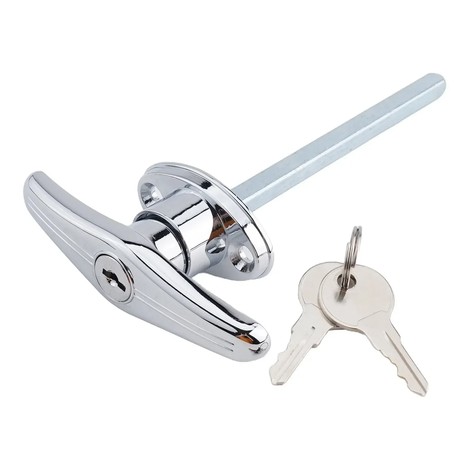 Door Hardware T-Handle Lock Set Zinc Alloy 2 Keys 1 Set Accessories Home Improvement For Shed Barn door lock accessories