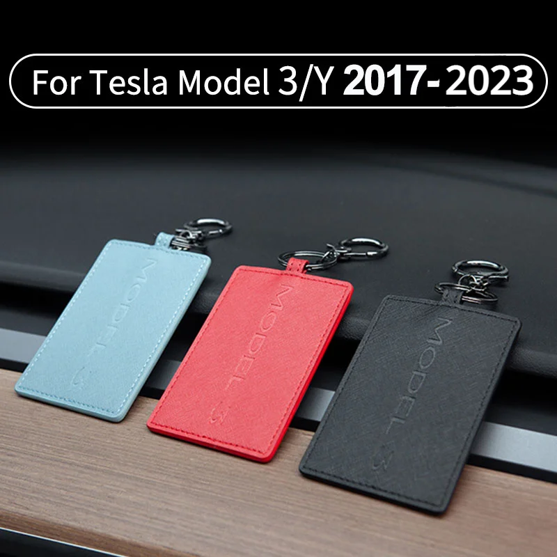 Tesla Model 3/Y Leather Key Card Holder (2017-2023)