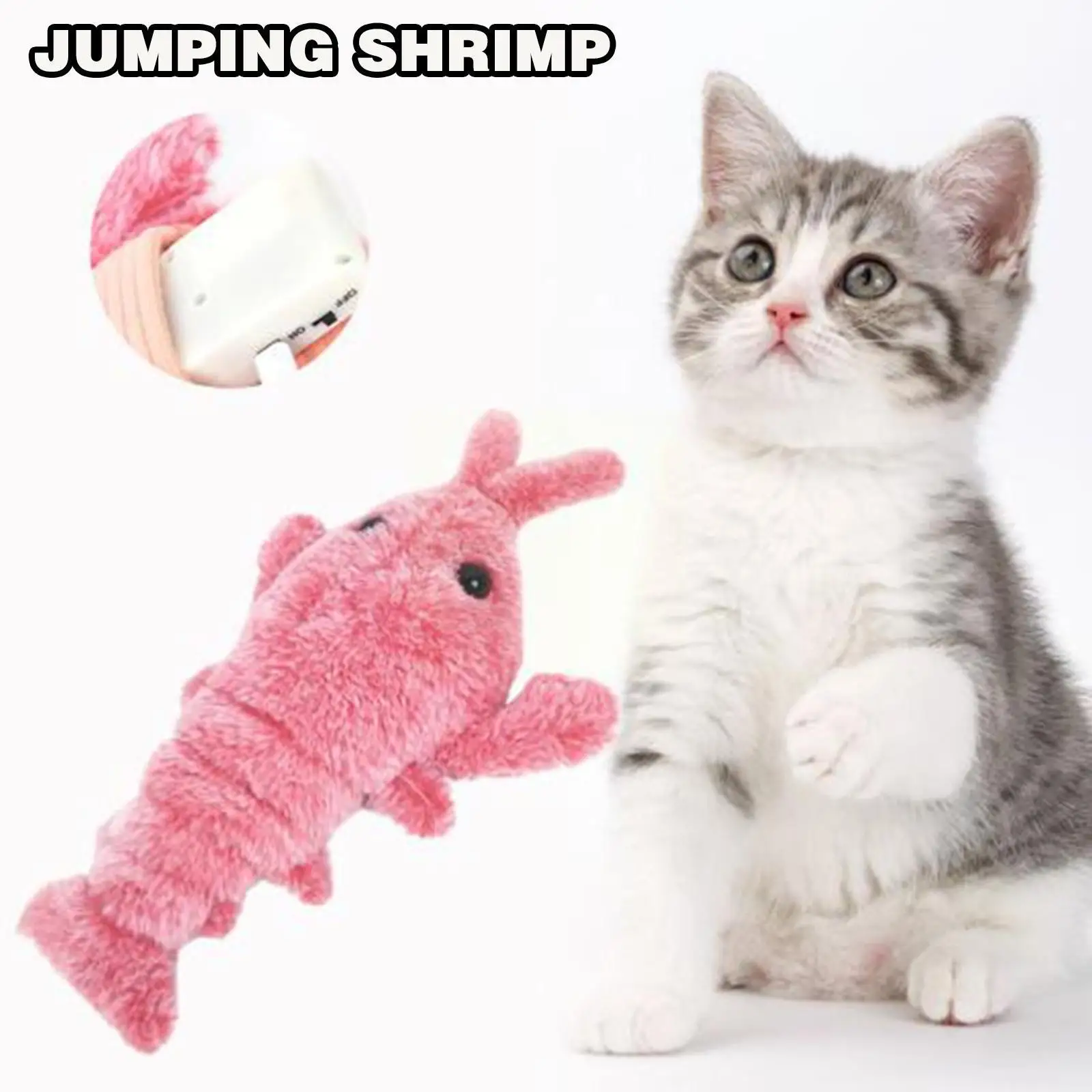 

Cat toy Electric Jumping Shrimp Moving Simulation Lobster Electronic Plush Toys For Pet dog cat Children Stuffed Animal toy U2Q5