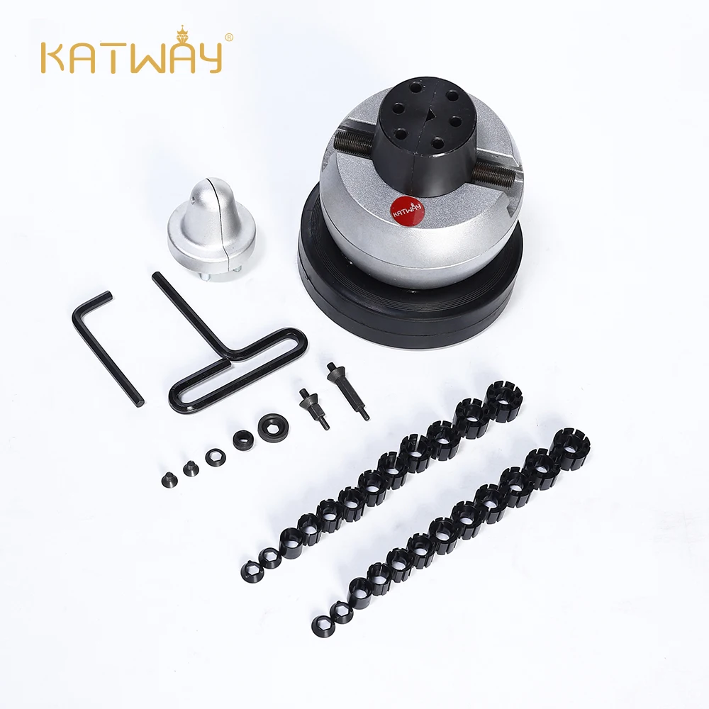 KATWAY Standard Engrave Block with Ring Holder Set Vise Ball Engravertool Jewelry DIY Machine Accessory LL-A03D