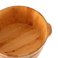 Baignoire de pieds baignoire de trempage de pieds seau de bain de pieds Portable en bois seau de bain de pieds pour la maison pied SPA salle de bain femmes hommes pieds de trempage 5