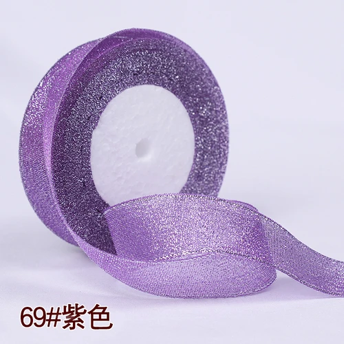 Elegant Glitter Satin Ribbon - Perfect for DIY Crafts, Gift Wrapping, and Party Decorations