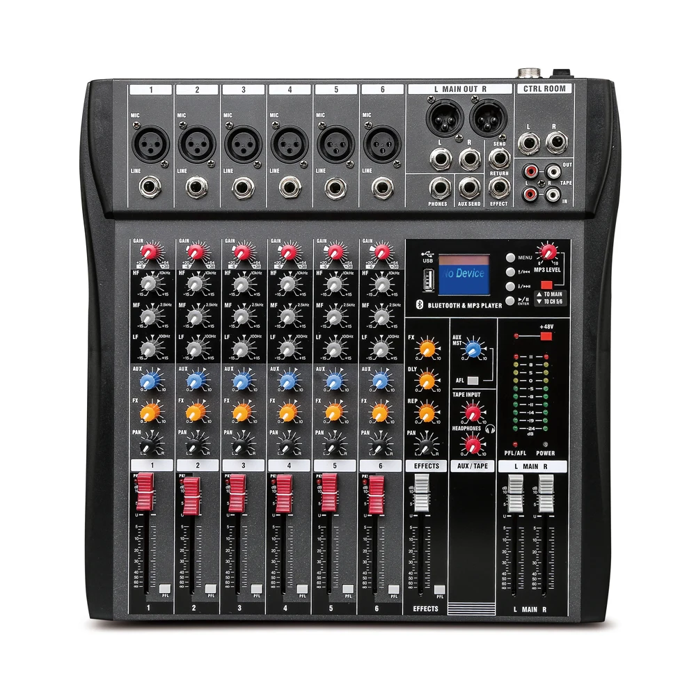  8 Channel Audio Mixer, Bluetooth Studio Mixer Audio DJ Sound  Board Controller with USB, Sound Mixer Console Mixing Board for  Professional and Beginners (8 Channel) : Musical Instruments