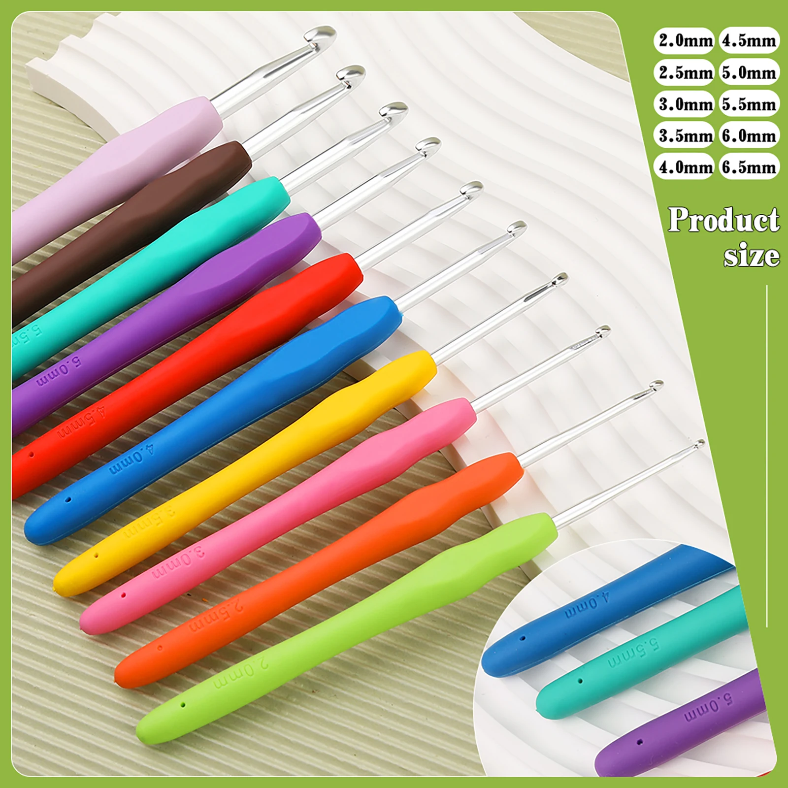 KRABALL Crochet Knitting Hooks Set Big Eye Yarn Needles and Stitch Markers Clip Knit Tool Kit Accessories for Beginners crochet kit crochet hooks knitting supplies crochet needles crochet stitch markers