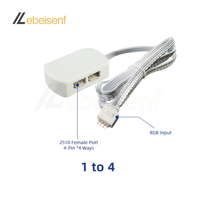 RGB LED Steckverbinder 4-Pin 4-Pin Steckverbinder Für RGB LED – Als Kupplung Oder Adapter Für Leisten LED Streifen Zubehör