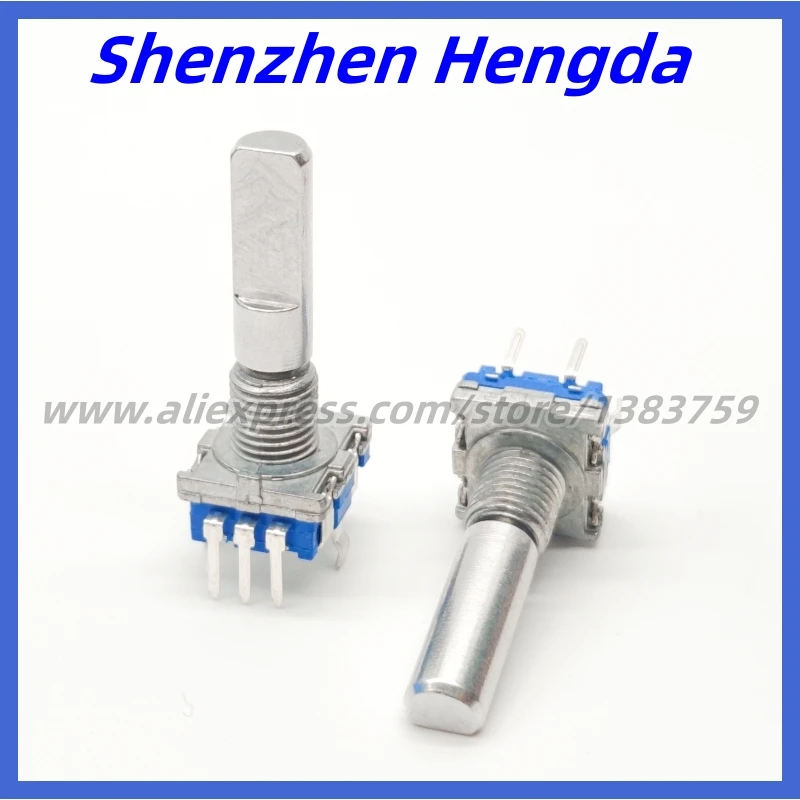 

50 шт., электронный потенциометр EC11, 5 контактов, длина полувала 25 мм