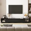 Deformable TV Console with 3 Drawers,Modern Extendable TV Stand in Stretch of65"-106'Wide,Wood Media Gaming Entertainment Center 1