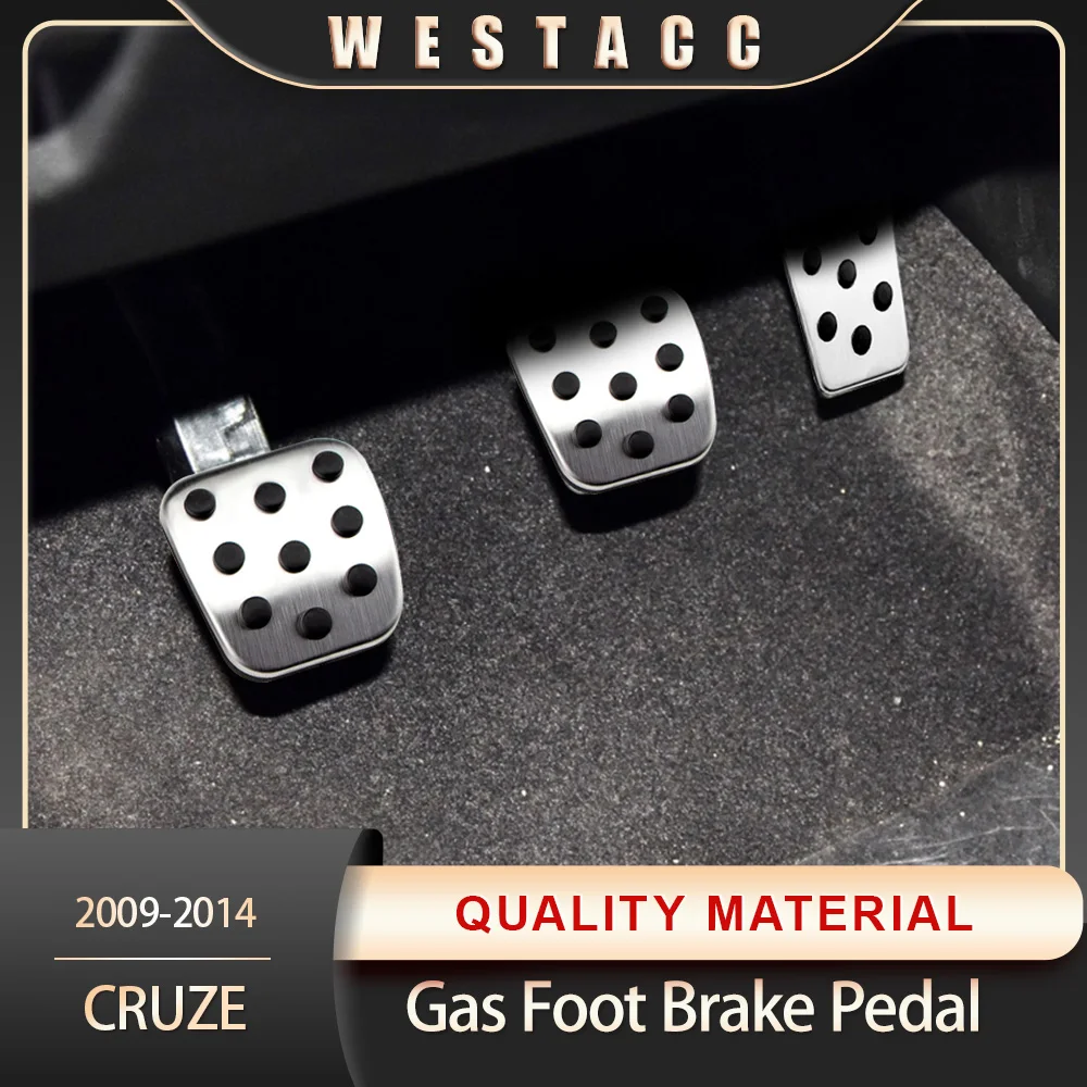 Stainless Steel Car AT MT Pedals Fuel Gas Foot Brake Clutch Pedal Cover