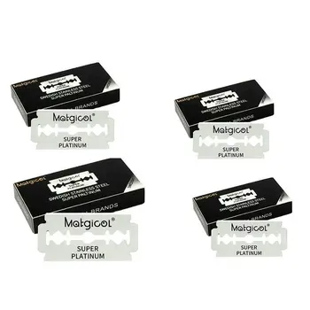 Lame di rasoio da barba a doppio bordo rivestite in super platino da 20/10 conteggi per coltello pieghevole con rasatura e depilazione 1