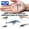 9KM Fishing Treble Hooks High Carbon Steel Brabed Sharp Triple Hook Fishing Hooks on Hard Lures Saltwater Fishing Accessories 4