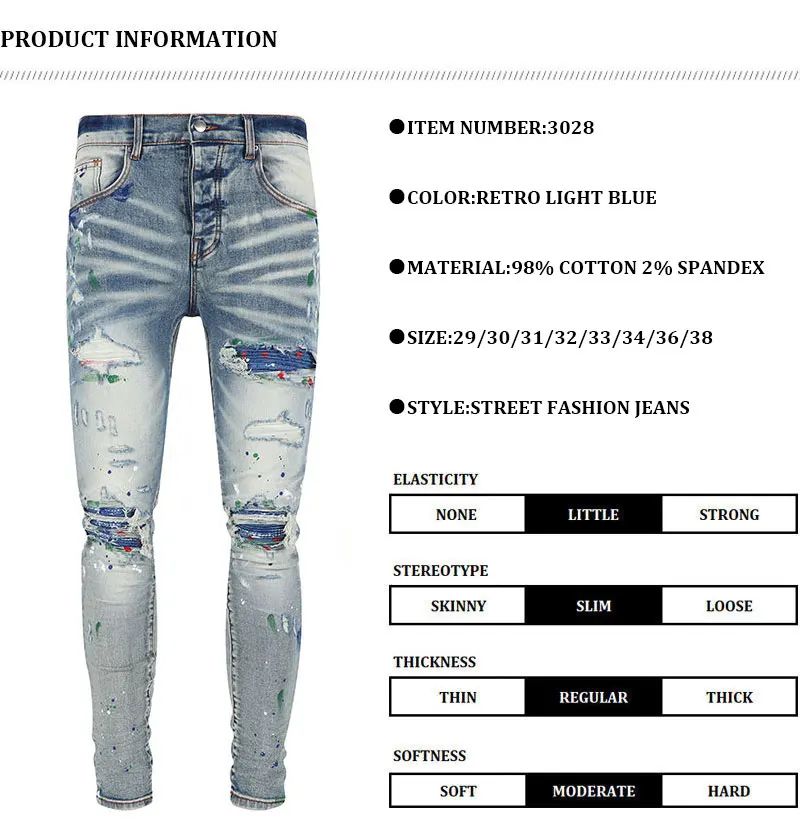 Street Fashion Men Jeans Details