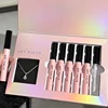 Liquid Lipstick Set Mirror Lip Glaze Clear Lip Oil Plumper Matte Lip Gloss Lips Makeup Lipstick Necklace Valentine'S Day Gifts 1