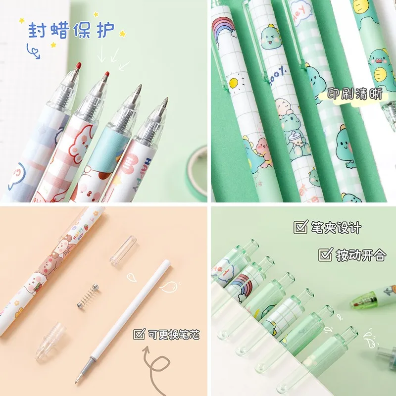 Yatniee Anime Stationery Kawaii Pen Cartoon Cute School Supplies Pens Kit  Japanese Pen Cute Things Gel Pen Writing Tools