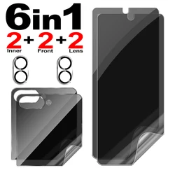 Enhanced Privacy Hydrogel Screen and Lens Protector for Samsung Galaxy Z Flip Series (6in1 Film)