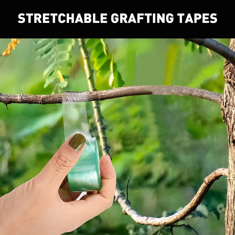 Garden Grafting Tape Film Fruit Tree Plants Stretchable Self Adhesive Seedlings Protection Membrane 2/3/4cm Width Parafilm Tool grafting tape