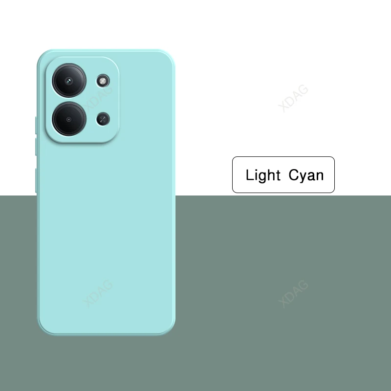 Premium Liquid Silicone Luxury Soft Phone Case - Square High-Quality Back Cover Accessories