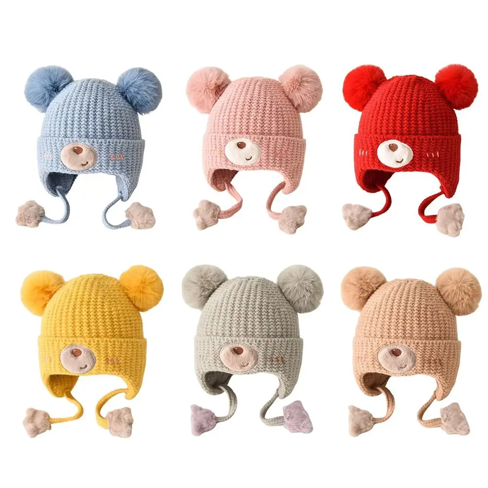 Cotton Winter Baby Beanie Hat for Kids Ear Protection