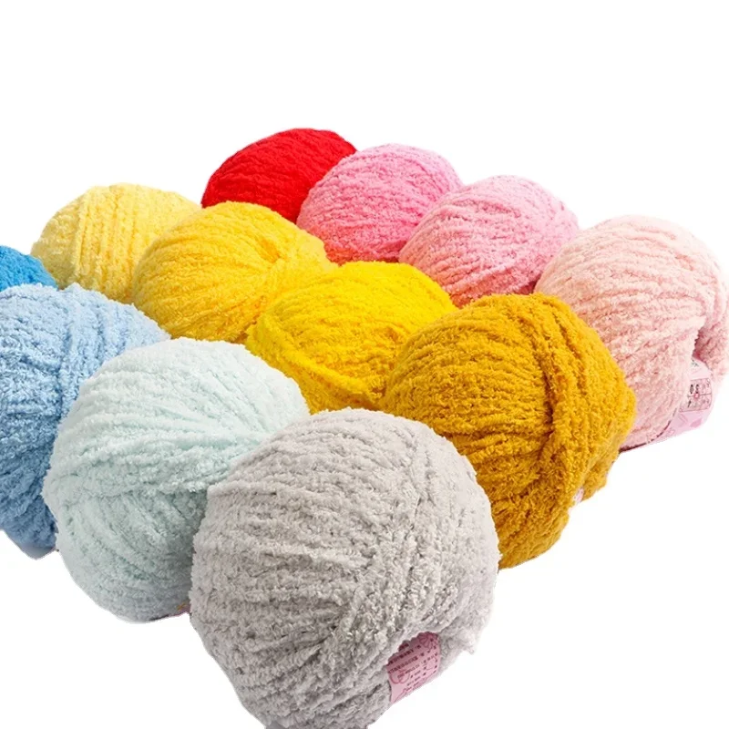5pcs/ Set of Short Plush Yarn Xuefei Ermeng Xiaoai Wool Xiaocute Love Short Plush Yarn Wool Hand Woven Doll DIY Crochet 5