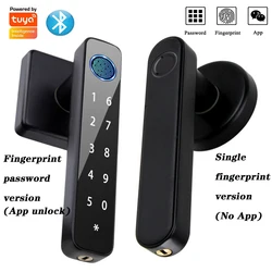 Tuya Smart Locks Bluetooth Biometric Fingerprint Password Key Unlock Digital Electronic Door Lock App Remote For Bedroom Home