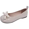 Retro Bowknot Patent Leather Women's Ballet Flats Shoes Autumn Slip on Flat Shoes Round Toe Flat Loafer Female Mary Jane Shoes 6