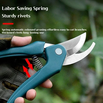 Garden hand tool scissors with anti-loss rope can cut various gardening crops such as flower branches/twigs under 2.5cm