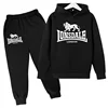Fall/Winter 2024 Kids Sports Set Handsome Boys and Girls Suitable for Ages 3-13 Gift Casual Fashion Hoodie Cartoon Sports Coat 1