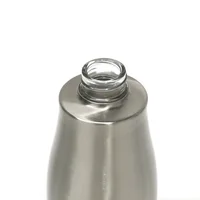 1ชิ้นเครื่องจ่ายสบู่เหลวเหลว304สแตนเลส + ขวดแก้วใสเจลอาบน้ำมือกดห้องน้ำ300มล. 3