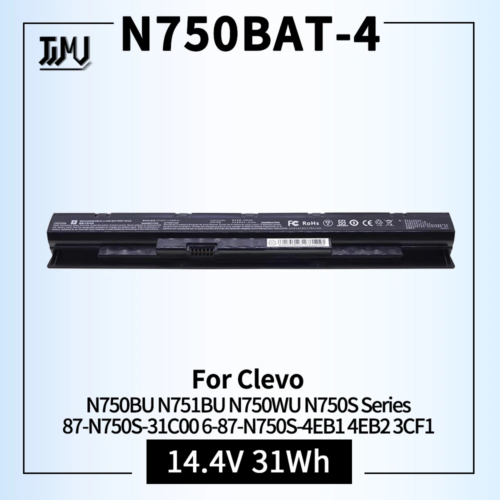 K KYUER N750BAT-4 Laptop Batterie Pour Clevo N750WU N751WU N750BU