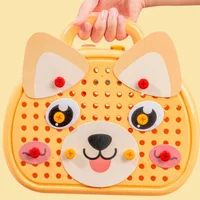 Pretend Play Educational Assembling Toolbox Toy Electric Screwdriver Screwing Repair 4-6 year Montessori Kids Repair Toolbox Toy 2