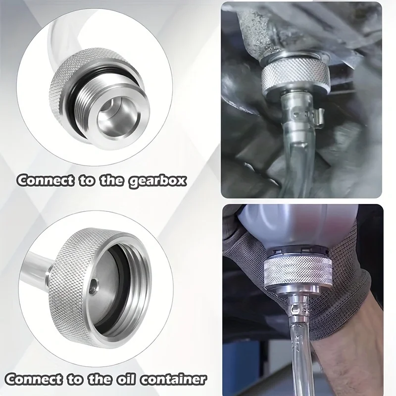 Filling Tool Gearbox Oil Change Connector Oil Filling Hose DSG Gearbox and Oil Change Connector for VAS 6262A 6