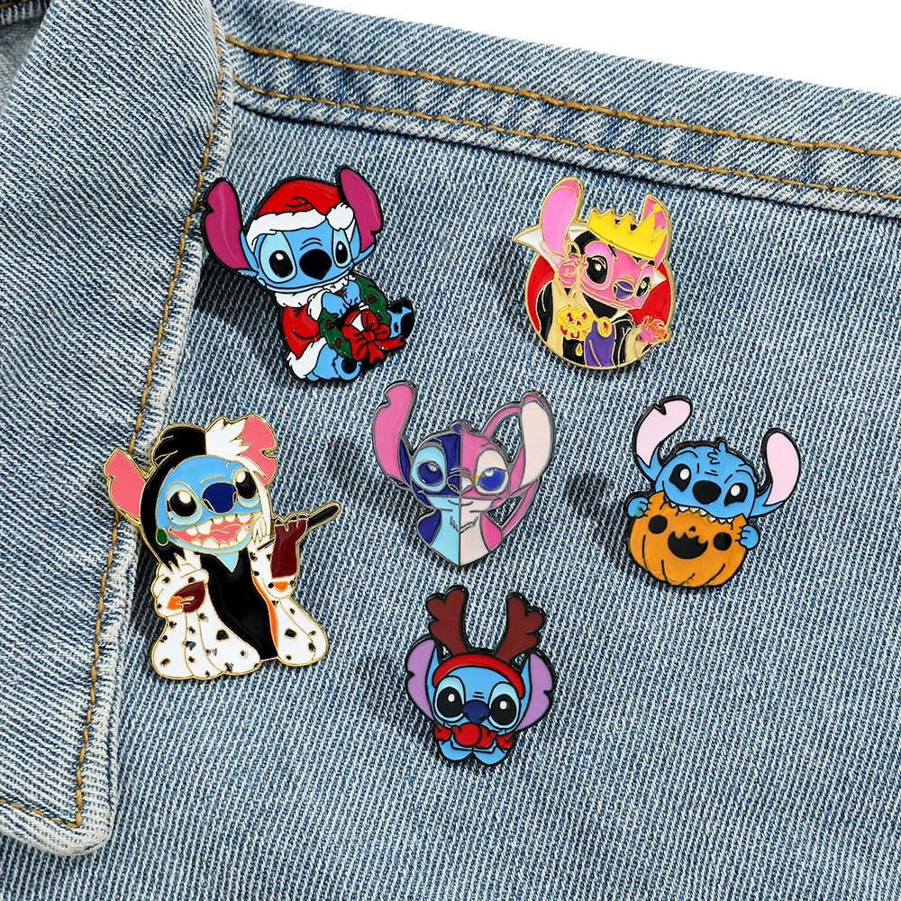 Collection Pins Émail Stitch & Angel Disney | Thèmes Fêtes