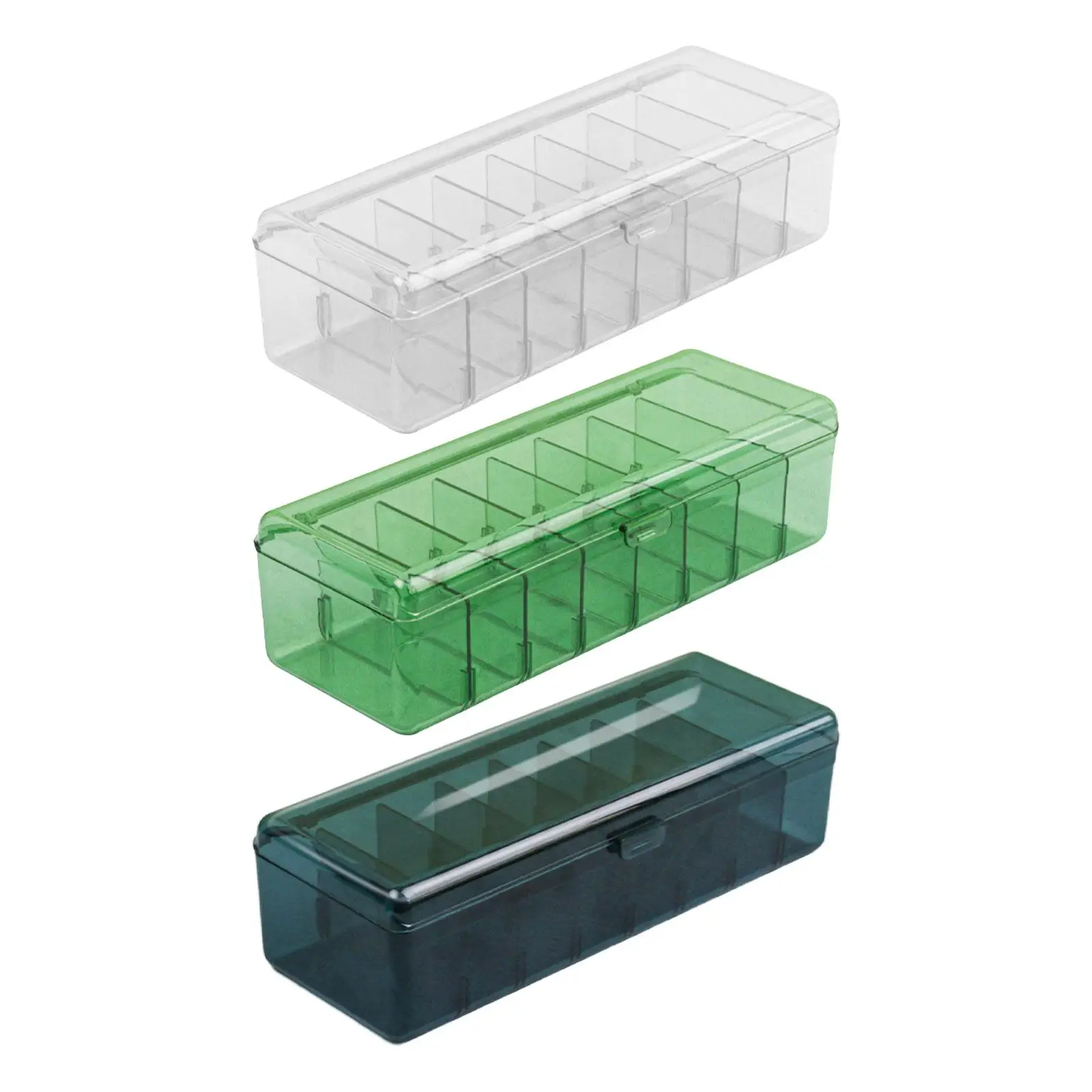 

Trading Card Deck Box Case Storage Game Card Boxes with 7 Removeable Divider