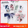 26 Initial Letter Silk Hair Satin Scarf Bag  Skinny Scarves Design Wrist Towel Foulard Neckerchief Headband for Ladies 2022 3