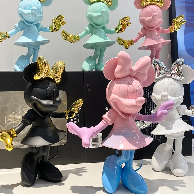 Fashion Welcome Minnie Mouse Action Figure Mickey Statue Collection  Advanced Room Decoration Simple Modern Ornaments Model Toys - AliExpress