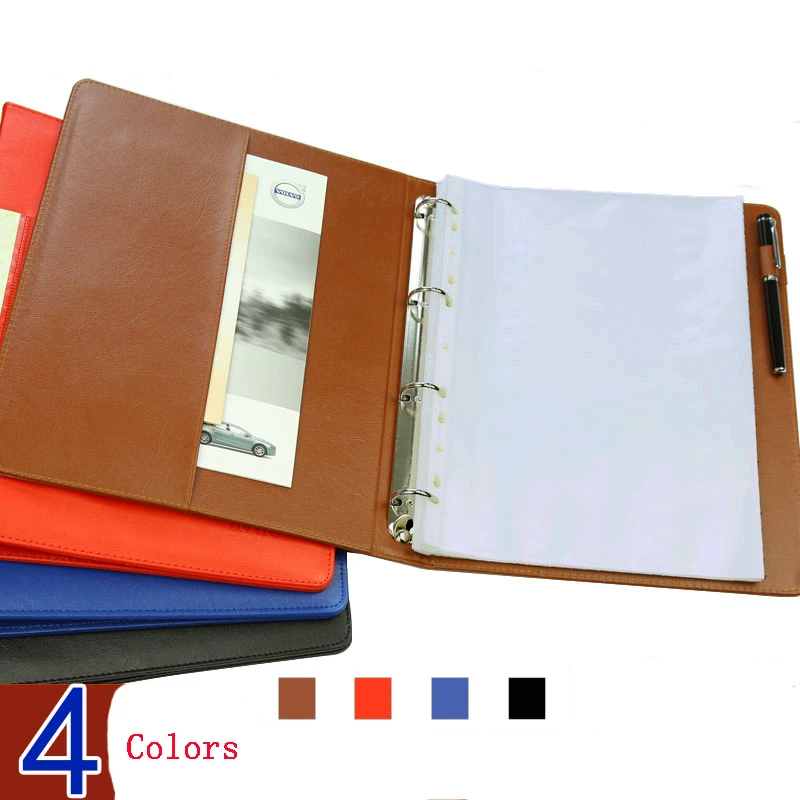 Black Leather Folder Folder Blue Leather Folder 3 Rings Folder 6