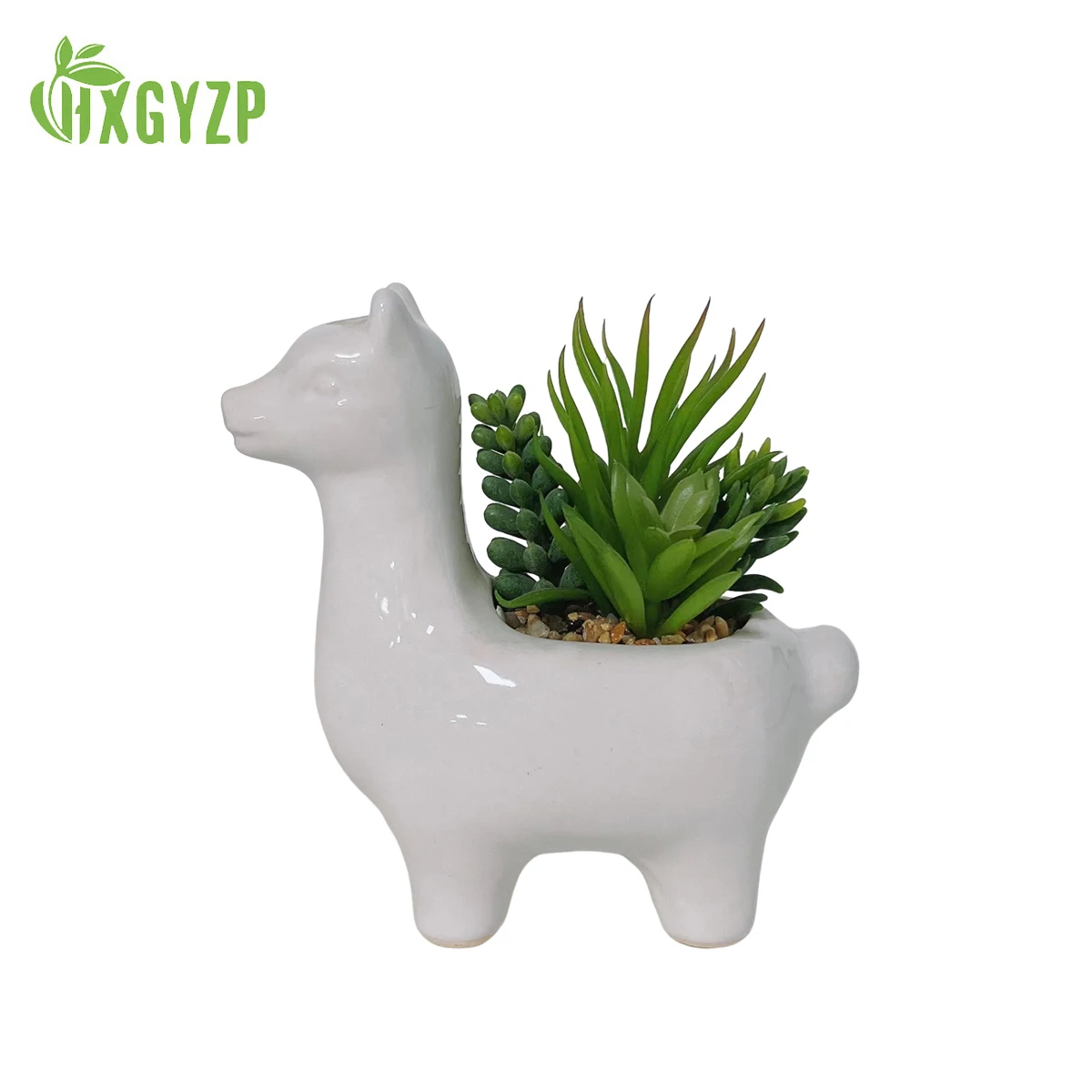 

Cute Animal Potted Artificial Plants Succulents With White Ceramic Flowerpot For Desktop Office Home Decor Fake Succulent Plant