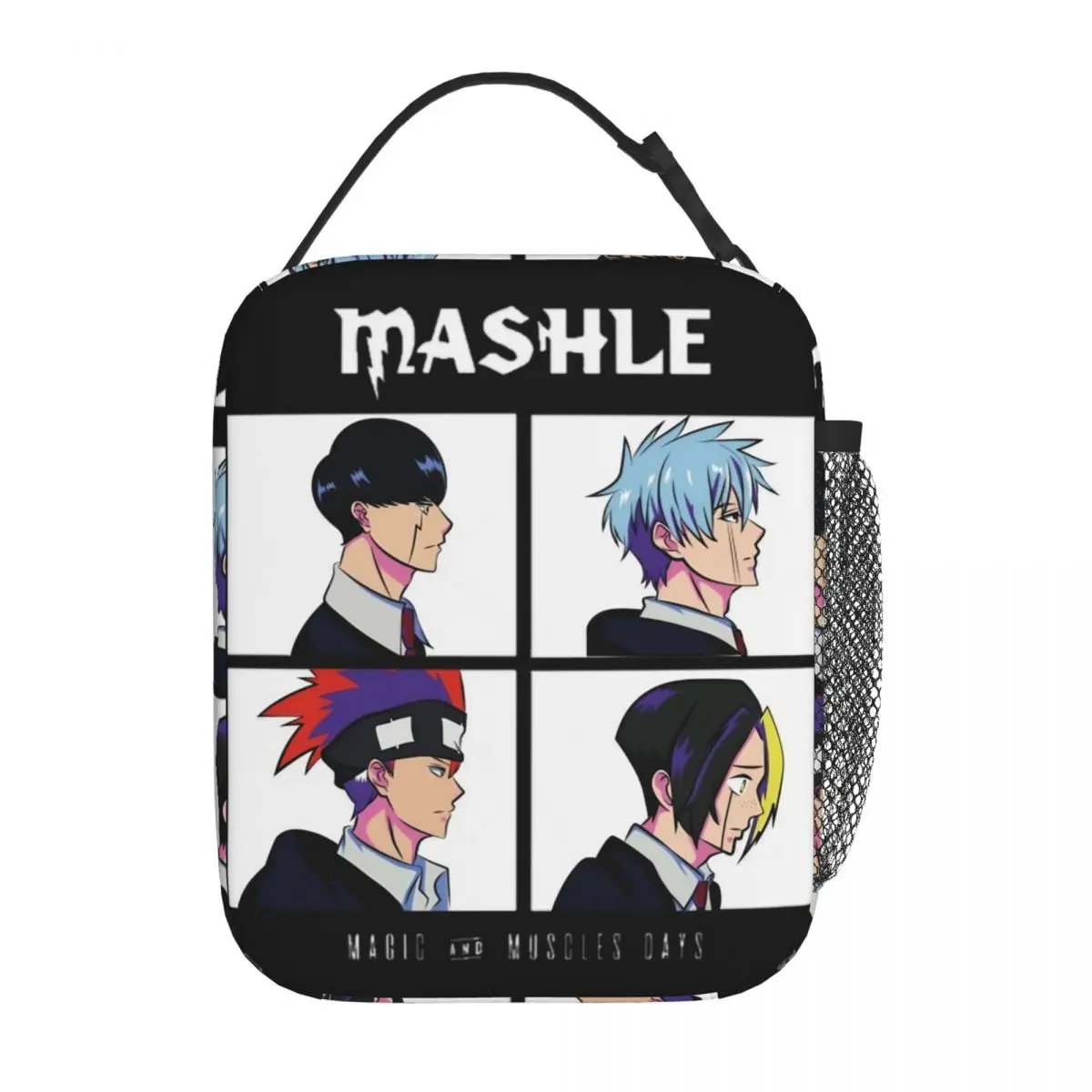 

Mashle Magic And Muscles Insulated Lunch Bag Japanese Anime Food Container Bags Portable Thermal Cooler Lunch Boxes For School