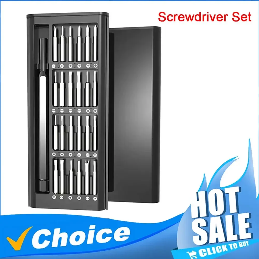 Magnetic Precision Screwdriver Set, 25 In 1 With 24 Piece Mini Pocket Screwdriver Set, Small Repair Set For Mobile Phone/PC/Came