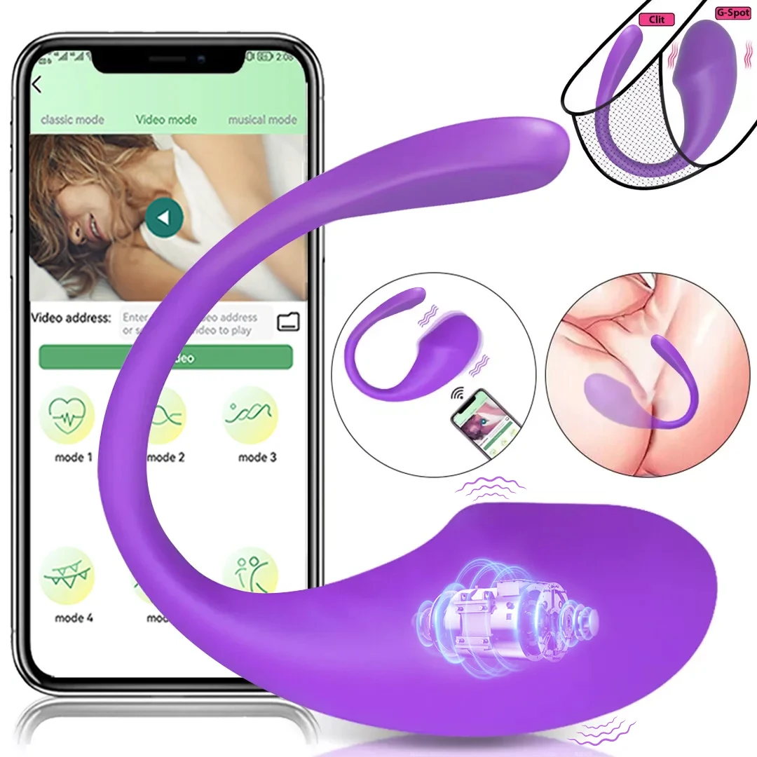 APP-Steuerung G-Punkt-Dildo-Vibrator für Frauen, vibrierendes Ei, weibliches Höschen, Sexspielzeug für Erwachsene, G-Punkt-Stimulator-Massagegerät 1