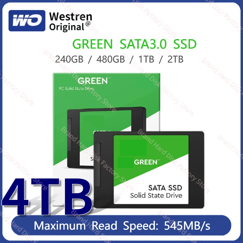 

Portable Original Green SATA 3.0 SSD 1TB 2TB 4TB Internal Solid State Hard Drive 2.5″/7mm Disque ssd 240GB 480GB 545MBs