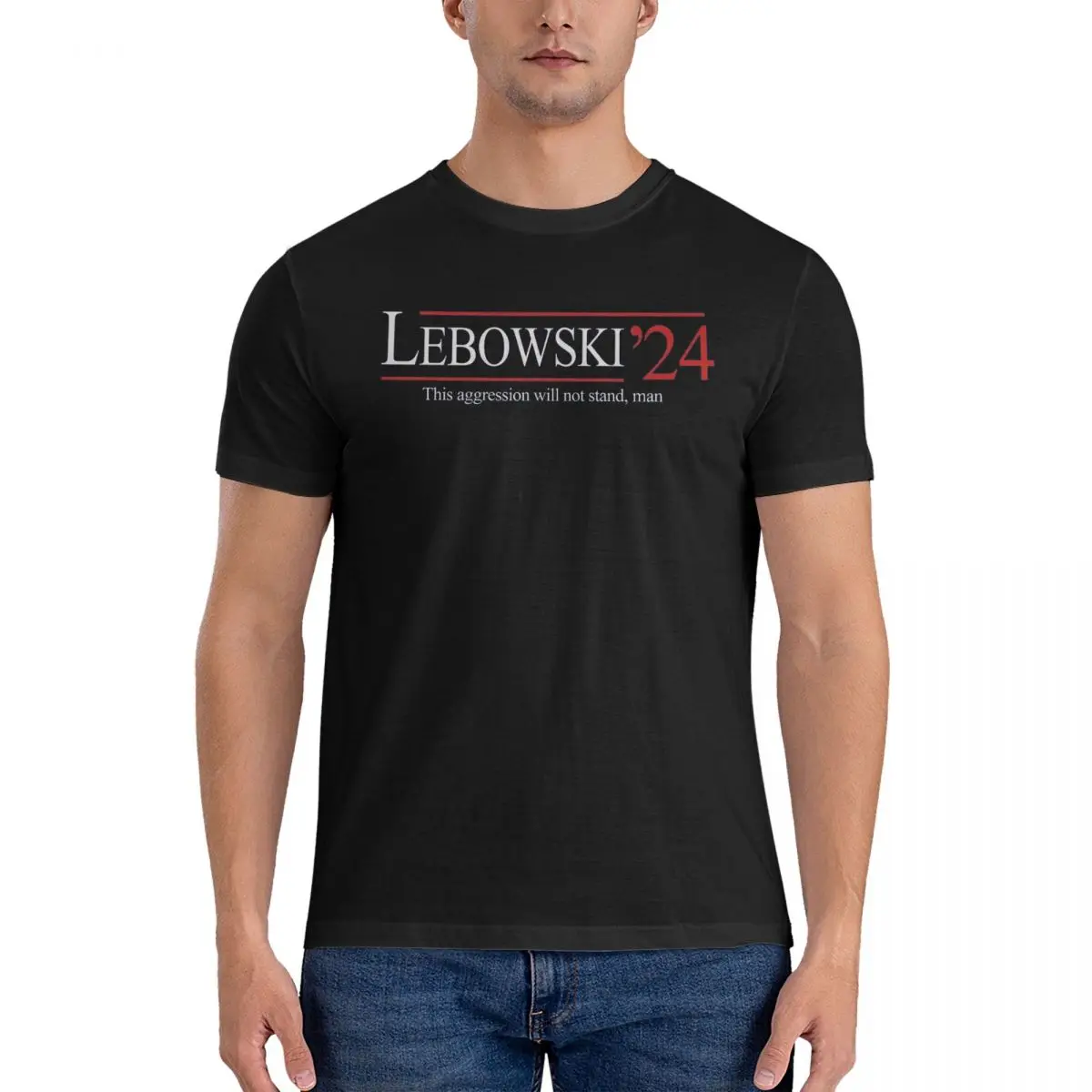 

Футболка Lebowski мужская оверсайз из 100% хлопка, 2024