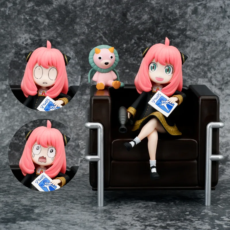 

15cm SPY×FAMILY Action Figures Anime PVC Anya Forger Collection Model Statues Toys New Desktop Ornaments for Children's Gift