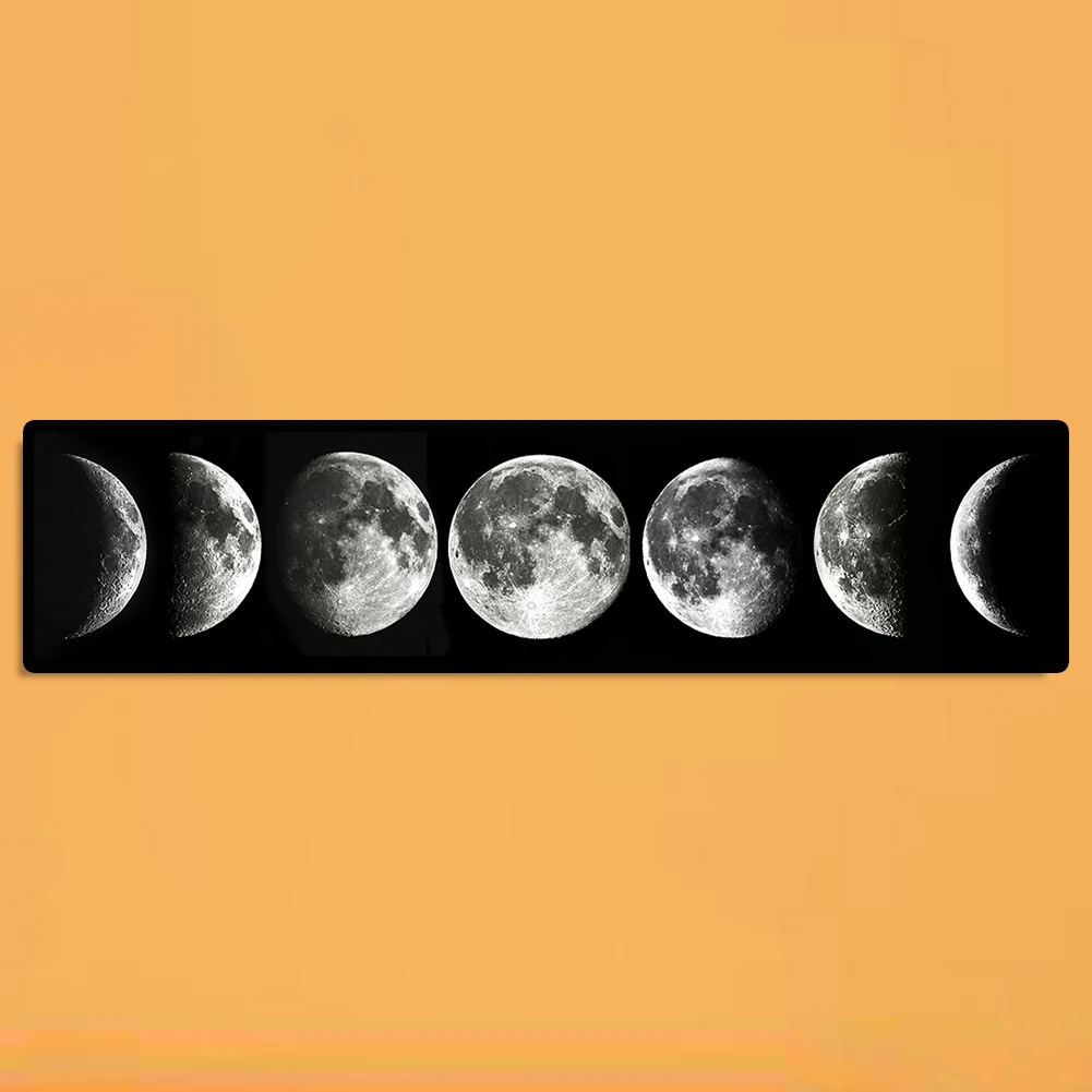 5D DIY Full Drill Moon Diamond Painting Rhinestone Canvas Wall Picture Artwork