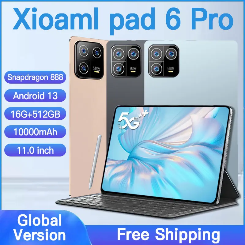 드로잉태블릿 전자 필기 매직 패드 칠판, 8.5 인치 LCD 필기 태블릿, 컬러 드로잉 도구 9 미 패드 6 프로 태블릿, 11 인치, 안드로이드 13 태블릿 PC, 미 패드 6 맥스, 글로벌 5G, 와이파이 태블릿, 듀얼 SIM 카드, 잠금 해제
