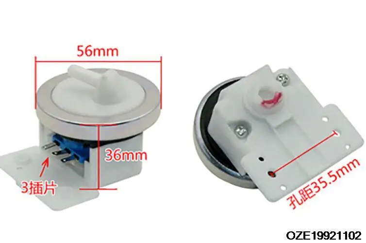 Pressostato Sensore Livello Acqua A 3 Terminali Per Lavatrice Rondella 1 Pz