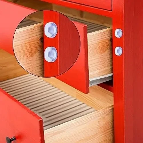 M6.5 Glass Top Table Furniture Embedded Bumper with Stem Rubber Grippers Table Spacers 50Pcs