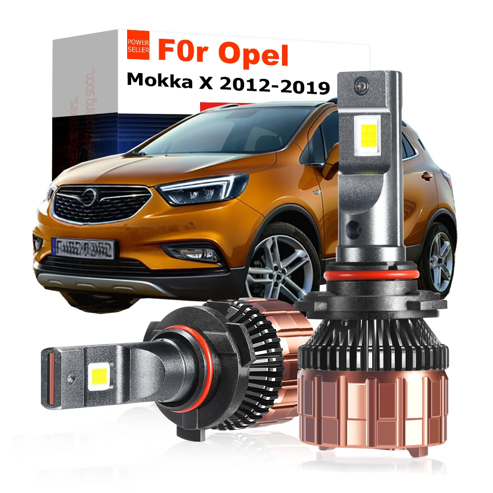 2 X High Bright Car Front Headlight High Low Beam For Opel Mokka X (J13